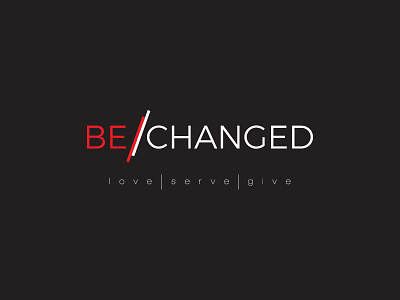 BE//CHANGED brand church design graphic lettering logo ministry typography vector