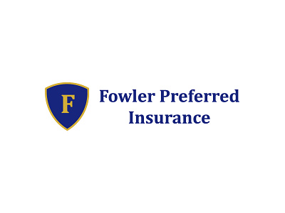 Fowler Preferred Insurance brand company design graphic insurance lettering logo typography vector