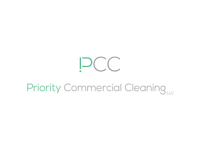 PCC brand cleaning company design graphic lettering logo typography vector