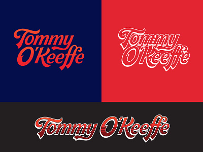 Tommy O'Keeffe Branding brand identity branding country cowboy design flat honky tonk lettering logo logo design logotype music musician retro retro script script vector vintage western
