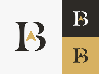 B Compass Monogram b b monogram brand identity branding compass design flat gold graphic design insurance logo monogram navigation stencil vector