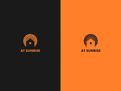 at sunrise branding cool design icon logo minimal minimal logo simple