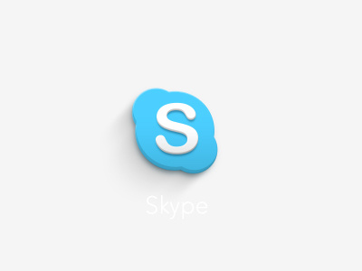 Skype ai app dribbble icon ios photoshop skype ui