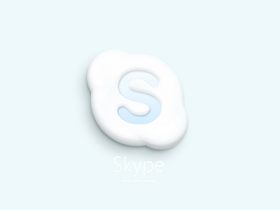 Skype2 ai app dribbble icon ios photoshop skype ui