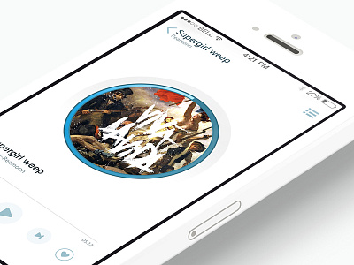 MUSIC PLAYER 3d ai app c4d dribbble icon ios maya photoshop ppt ui