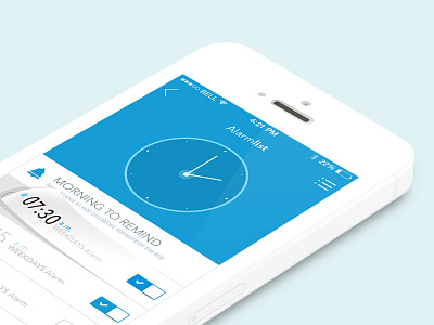 Alarm list ae ai app dribbble icon interface ios ios7 photoshop ppt switch ui