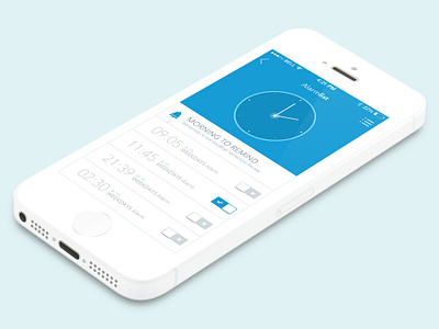Alarm list by BeardChicken on Dribbble