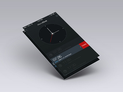 AlarmBlack ae ai app dribbble icon interface ios ios7 photoshop ppt switch ui