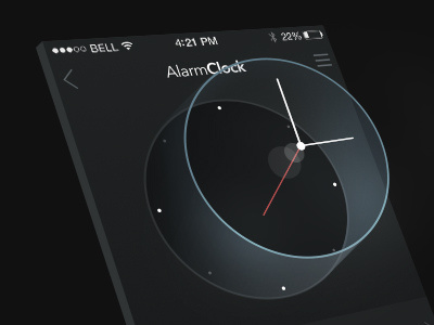 Alarm clock part of black list ae ai app dribbble icon interface ios ios7 photoshop ppt switch ui