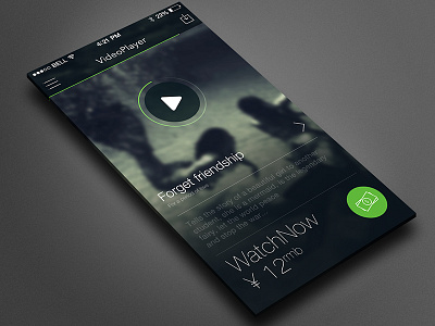 Videoplayer ae ai app dribbble icon interface ios ios7 photoshop ppt switch ui