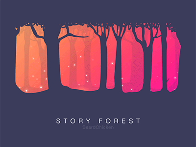 Story Forest ae ai dribbble gif ps shanghai ui