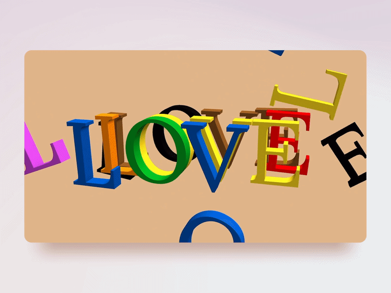 Spline.Love 3d animation love spline