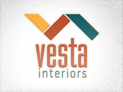 Vesta Interior's Logo brand identity mark logo