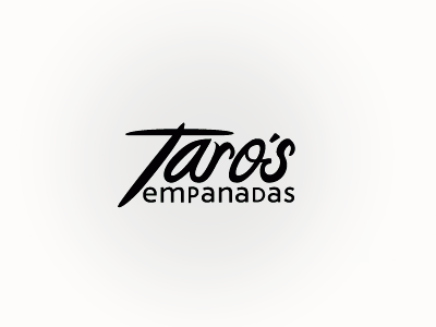Taro's Empanadas branding logo typography