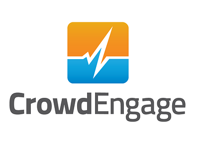 CrowdEngage brand identity mark logo