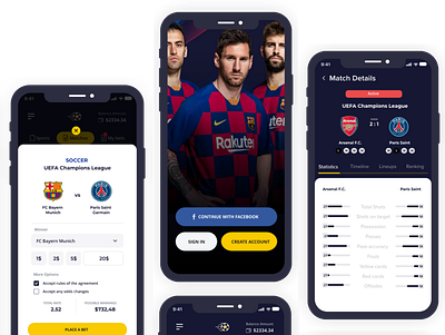 Soccr - Fantasy Football Betting App branding design graphic design illustration logo mobile app ui user experience user interface