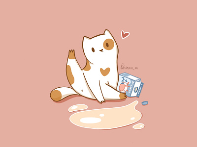 Cat cat character illustration illustrator poster