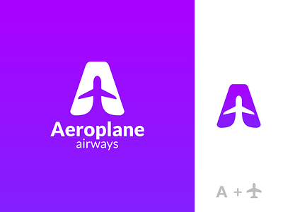 Aeroplane Airways Logo brand branding business corporationlogo letter letterlogo lettermarklogo logo logobrand logodesign logomark logotype plane