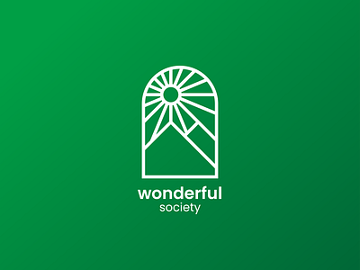 Wonderful Society brand branding design forest graphic design logo logodesigner logomark logosimple monoline monolinelogo monolinestyle simple vector vectorgraphic wonderfullogo