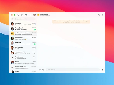 WhatsApp Desktop Refine dailyui redesign refine retouch ui whatsapp