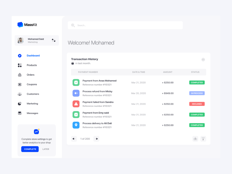 Drop by Salah Elimam on Dribbble