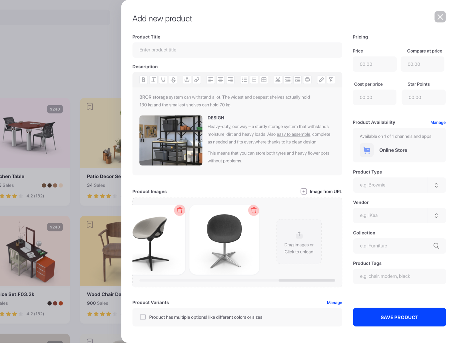 Add Product Modal by Salah Elimam on Dribbble