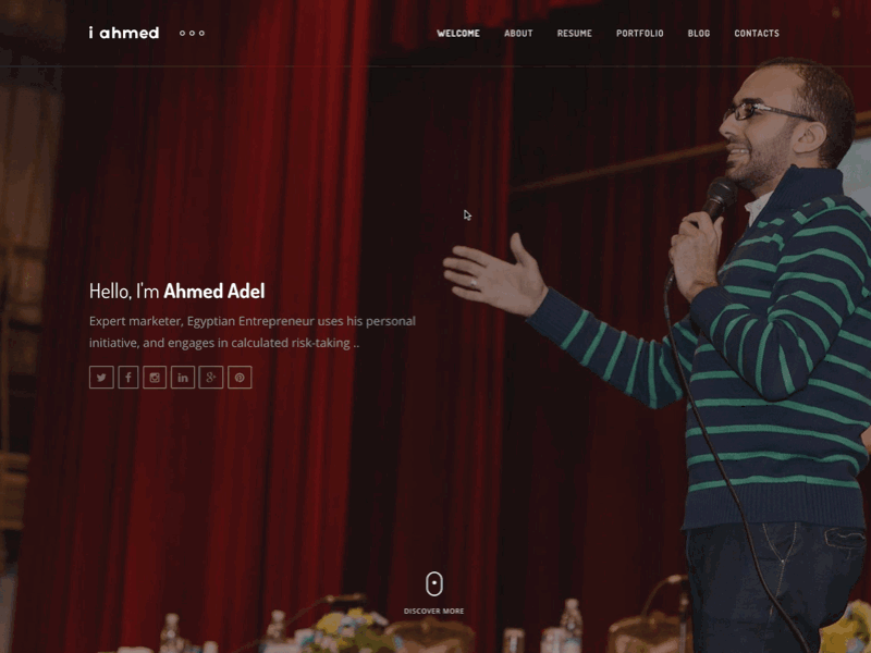 Ahmed Adel Home Loading cover design intro load loading ui ux web web design welcome wordpress