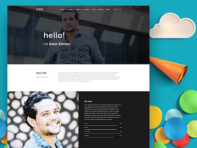 Bo Freelancer Demo bo clean design freelancer hero html responsive template themeforest ui ux web