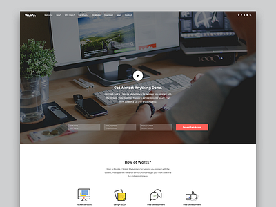 BO Service Landing bo clean design hero landing responsive service template ui ux web