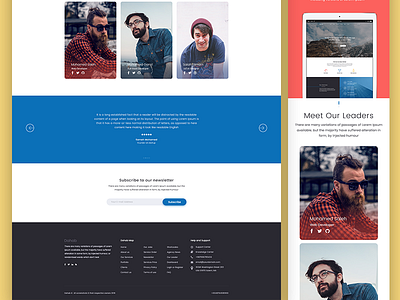 Dahab agency blue clean creative dahab design flat template theme ui ux