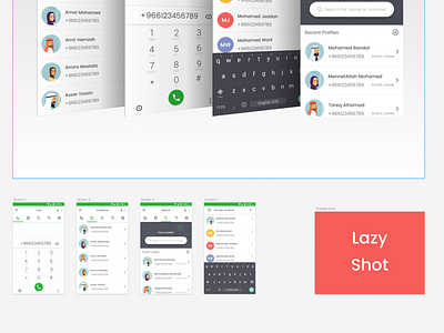 Dribbble Shot 😅 app colorful design green light material shadow simi ui ux waves white