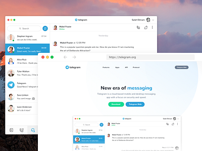 Dory | Telegram | Saas Landing Pages blue chat landing light messaging sass shadow telegram ui white