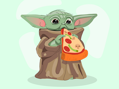Grogu. Baby Yoda design graphic design illustration vector