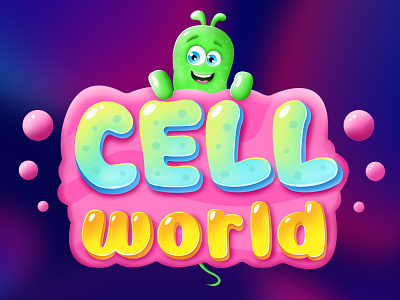 "Cell World" Mobile Card Game. Game UI.