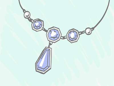 Sapphire Pendant Illustration