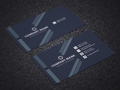 Black Business Card Template