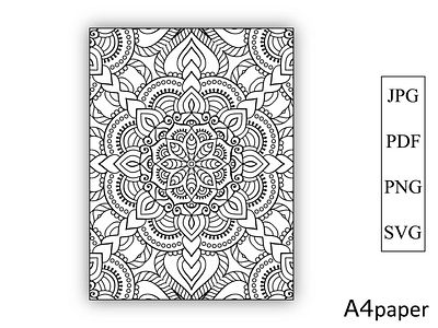 Mandala Coloring Book for Kdp Pages new