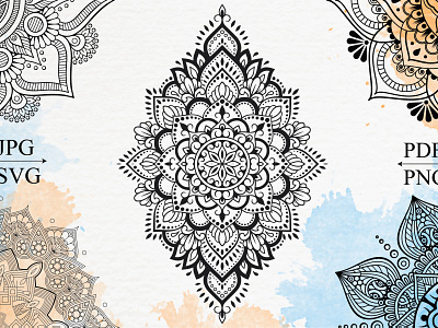 Mandala Coloring Book for Kdp Interior coloring book fonts flower fonts mandala svg