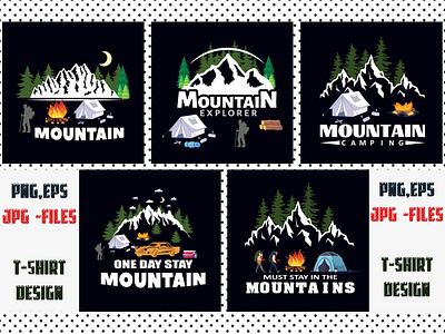 Mountain Sublimation T-shirt Bundle print fonts