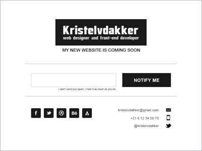 Coming Soon Page Adjustments coming soon notify social under construction website