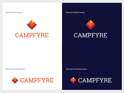 Campfyre Logo branding logo design style guide