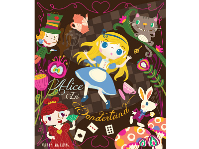 Alice In Wonderland alice book cat children fairy tales illustration kids publishing wonderland