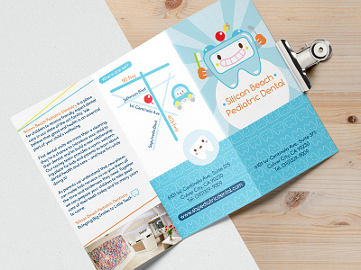 Brochure design branding brochure character children dentistry illustration kids design logo marketing pediatric