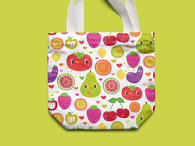 Happy Fruits reusable bag bag fruit green grocery packaging