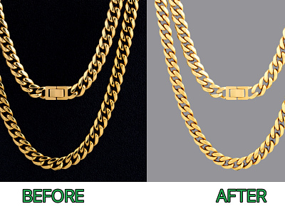 Chain Cutout, Remake & Retouch clipping path color correction product retouch remake