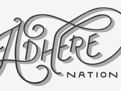 Adhere Nation Logo - Project in the works