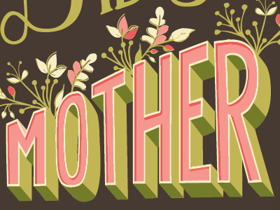 Mother (Work In Progress) card design illustration lettering mother mothers day typography