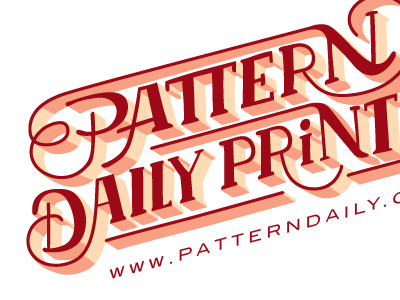 Pattern Daily Prints Logo design lettering logo typography