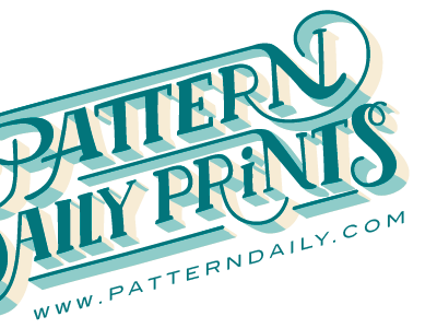 Pattern Daily Prints Logo design lettering logo typography