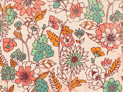 Fall Floral Pattern // Courtney Blair flower pattern texture